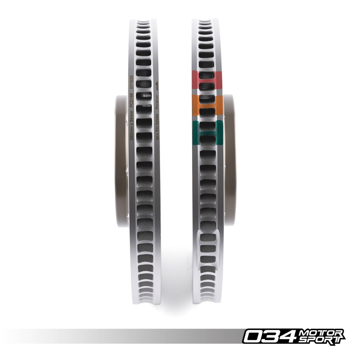 034Motorsport 2-Piece Floating Front Brake Discs 360x34mm - Audi S5 B10 3.0 TFSI 2