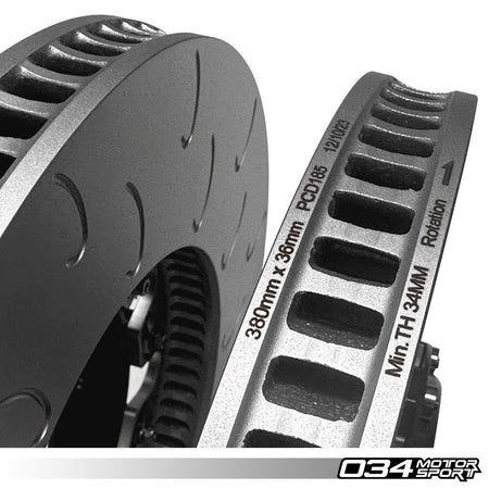 034Motorsport 2-Piece Floating Front Brake Disc Kit 380x36mm - Audi SQ5 8R B8.5 6