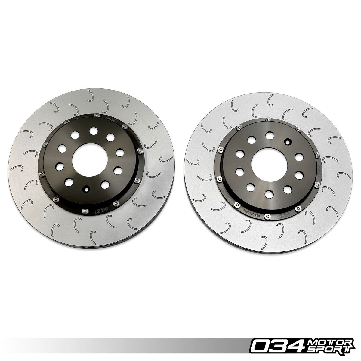 034Motorsport 2-Piece Rear Brake Discs 310x22mm - VW Golf R Mk7 Mk8 Audi S3 8V 1