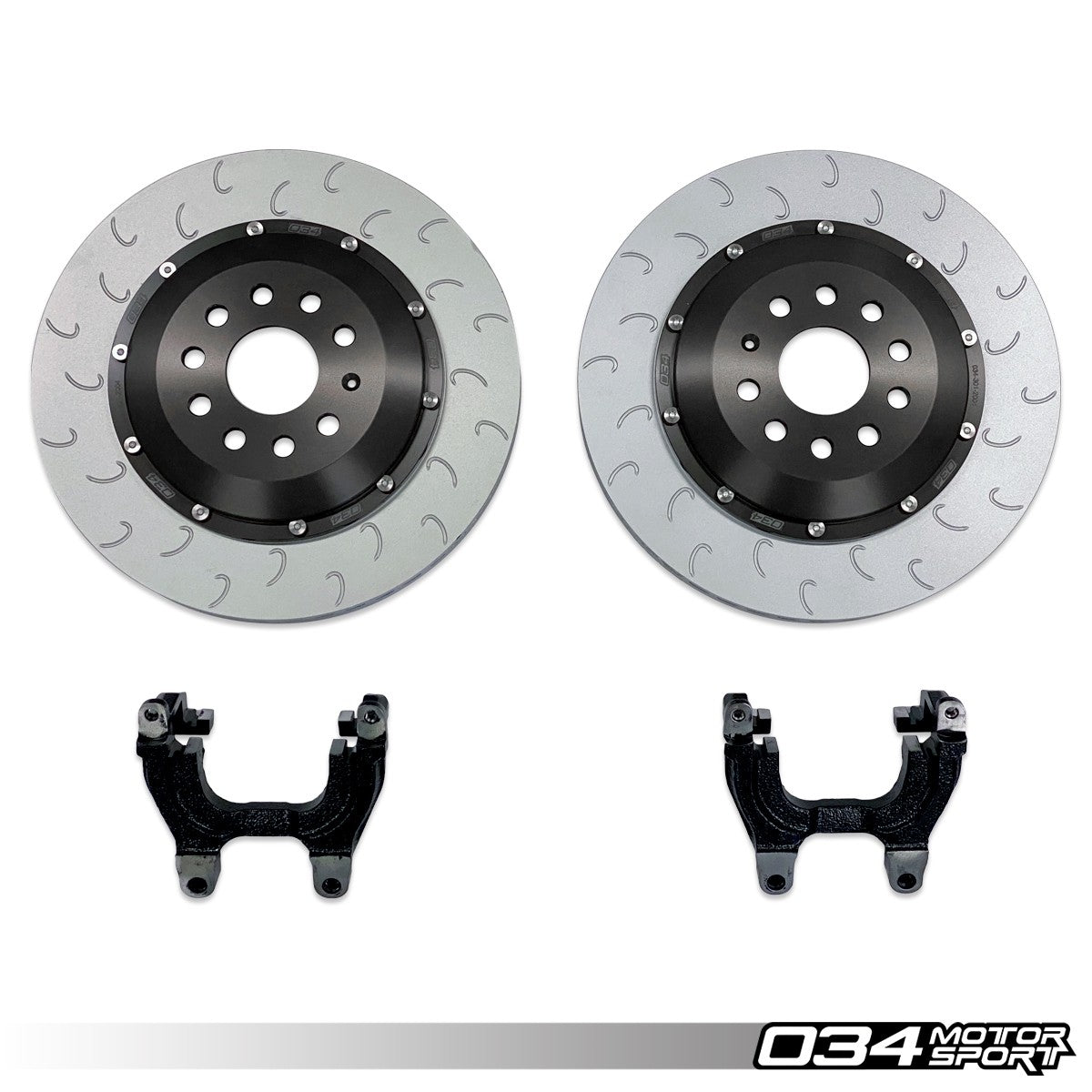 034Motorsport 350mm 2-Piece Rear Brake Disc Upgrade - VW Golf R Mk7 Audi S3 8V 1