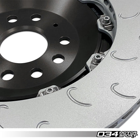 034Motorsport 350mm 2-Piece Rear Brake Disc Upgrade - VW Golf R Mk7 Audi S3 8V 5