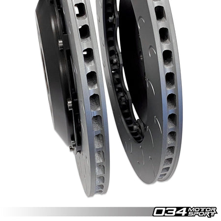 034Motorsport 350mm 2-Piece Rear Brake Disc Upgrade - VW Golf R Mk7 Audi S3 8V 8