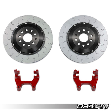 034Motorsport 350mm 2-Piece Rear Brake Disc Upgrade - VW Golf R Mk7 Audi S3 8V 9
