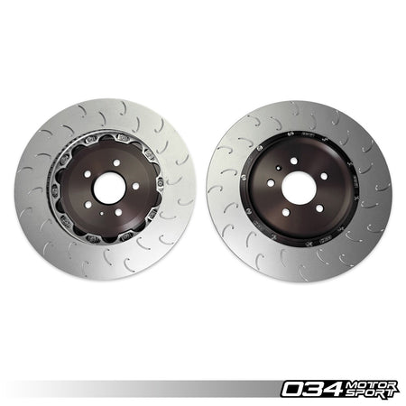 034Motorsport 2-Piece Floating Rear Brake Discs 370x30mm - Audi RS6 RS7 C8 1