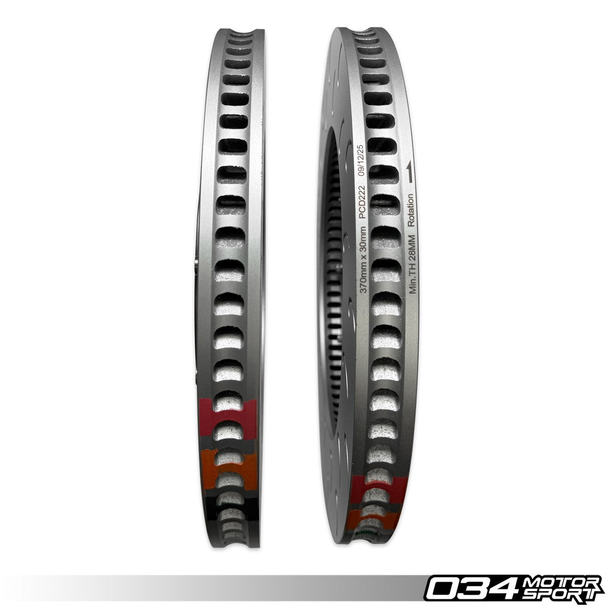 034Motorsport 2-Piece Floating Rear Brake Discs 370x30mm - Audi RS6 RS7 C8 4
