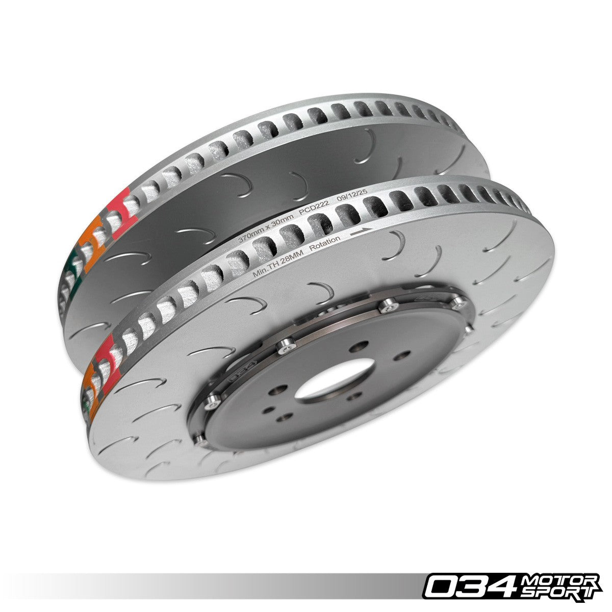 034Motorsport 2-Piece Floating Rear Brake Discs 370x30mm - Audi RS6 RS7 C8 5