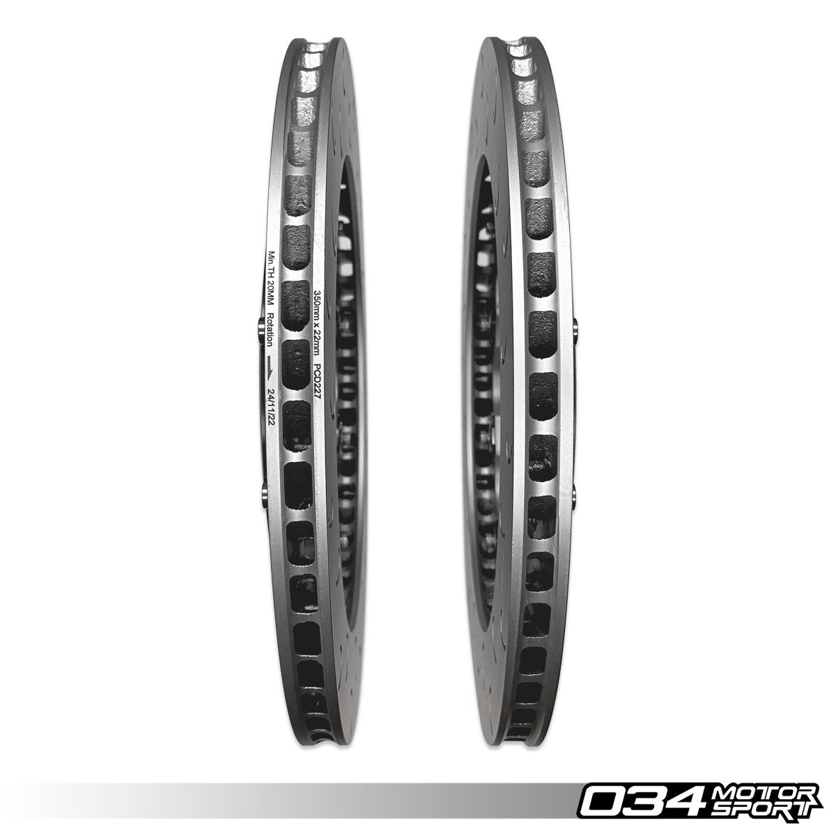 034Motorsport 2-Piece Floating Rear Brake Discs 356x22mm - Audi S6 S7 C7 3