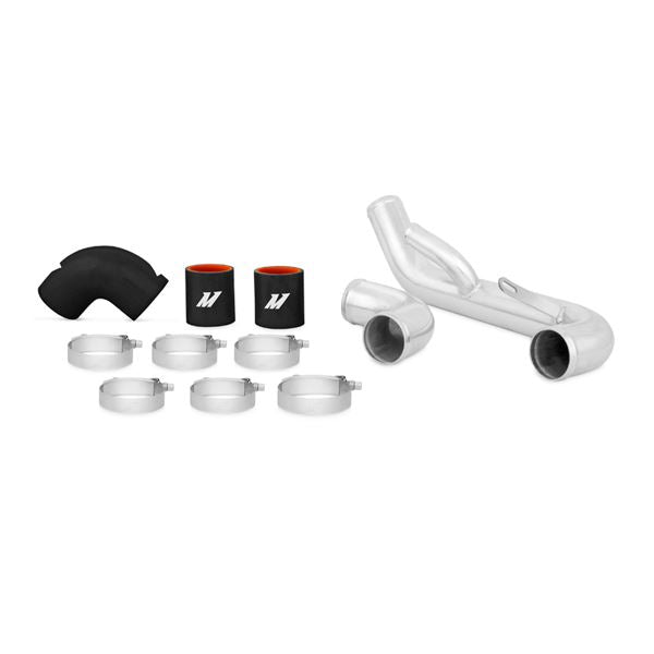 Mishimoto X Lower Intercooler Pipe Kit, Black Hoses Mitsubishi Lancer 2008-2015