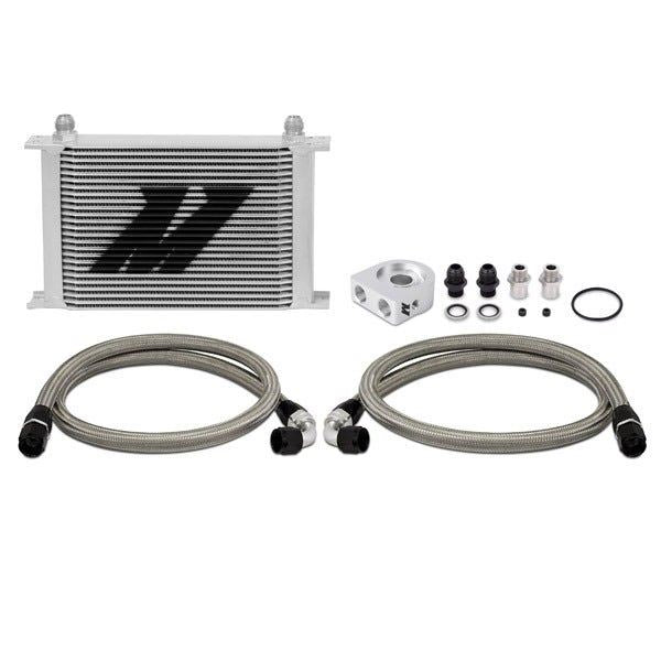 Mishimoto Universal Row Oil Cooler Kit Upgrade Aftermarket Silver