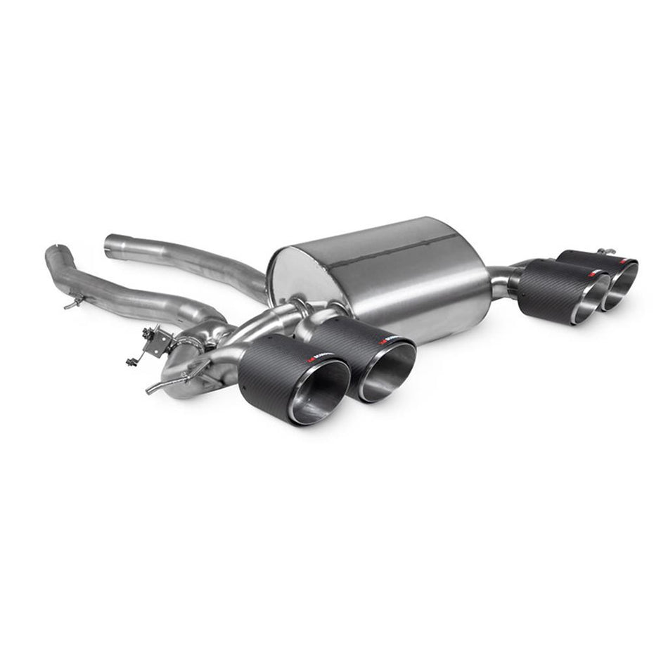 Scorpion Axle Back Half Exhaust System With Carbon Ascari Tips BMW M2 G87 GPF