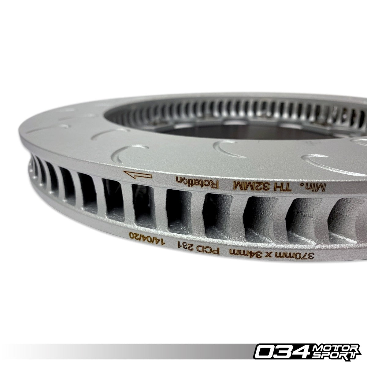 034Motorsport 2-Piece Floating Front Brake Discs 370x34mm - Audi RS3 8V.5 8