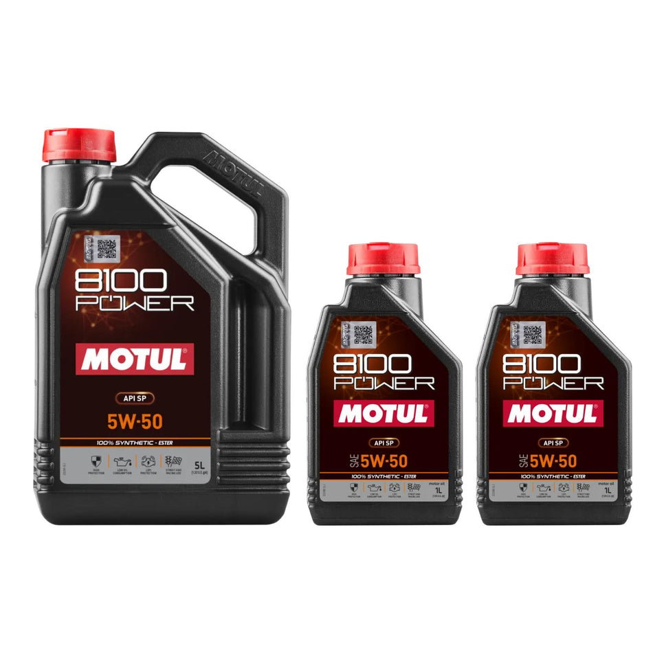 7L MOTUL 8100 POWER 5W-50 Ester Synthetic Engine Oil For BMW E39 M5, BMW Z8