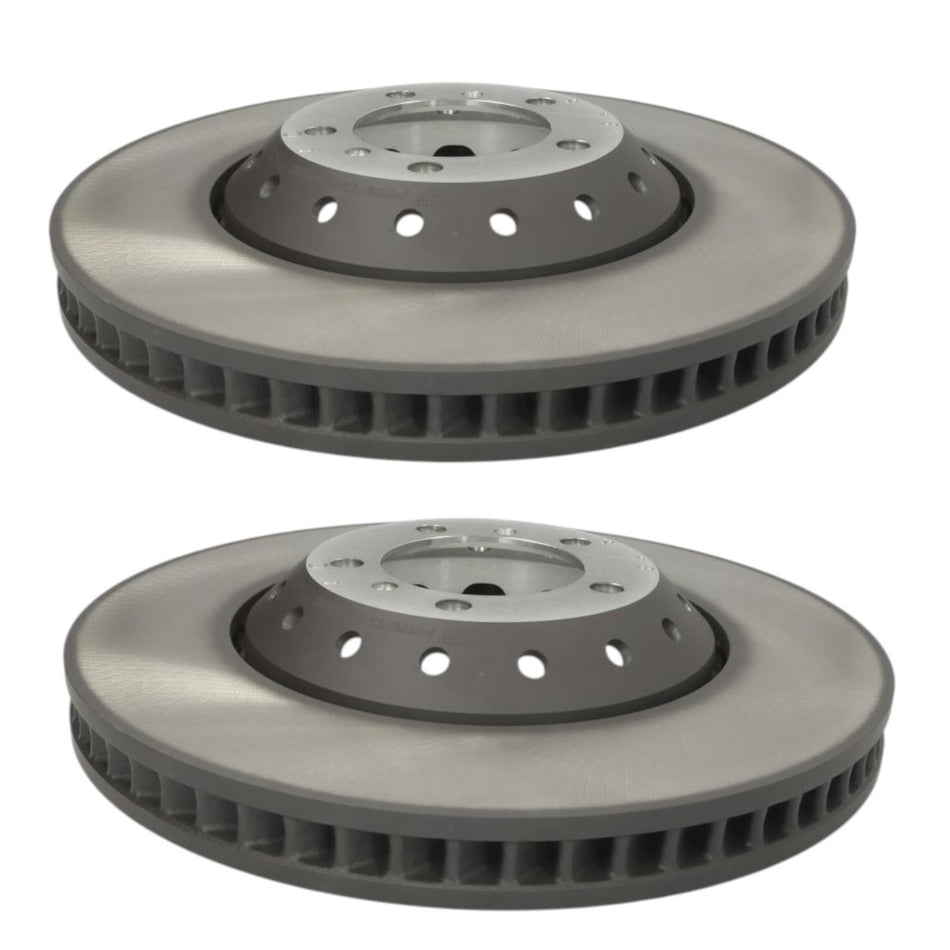 SHW Performance Pair 390mm Front Brake Discs X2 for Porsche Cayenne 9YA 9YB