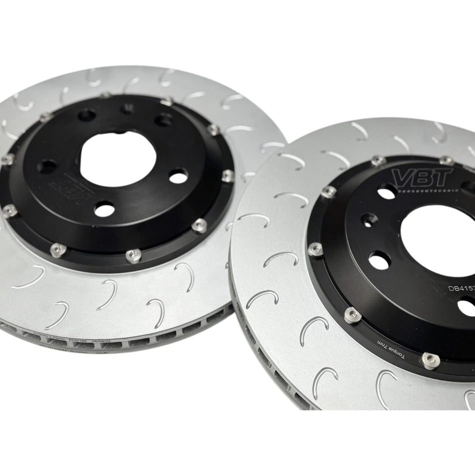 VBT Rear Hooked Brake Discs 310x22mm For Golf GTI R Audi S3 Leon Cupra MQB