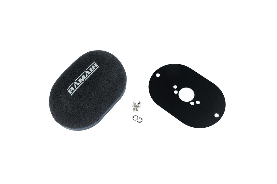Ramair Domed Carb Air Filter and Baseplate For SU HS4, HIF4, HIF38 1.5in 40mm