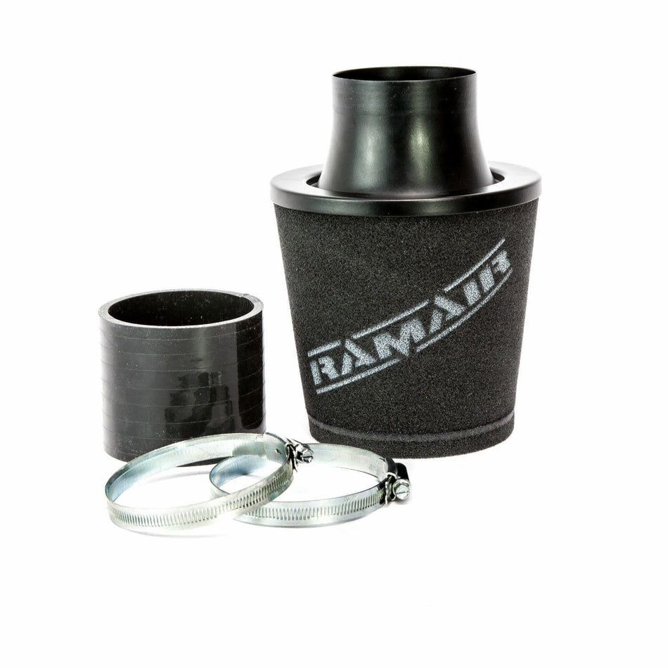Ramair Foam Jet Stream Small Cone Air Filter 80mm OD with Silicone Coupling