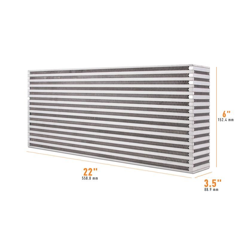 Mishimoto Universal Air-to-Air Race Intercooler Core, 22.00 x 6.00 x 3.50