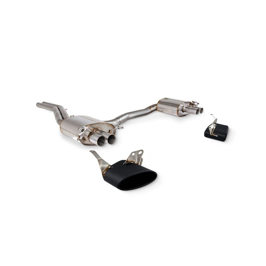 Scorpion Exhaust Audi RS6 C8 4.0L TFSI 19-25 Valved Half System Ceramic Black Tip