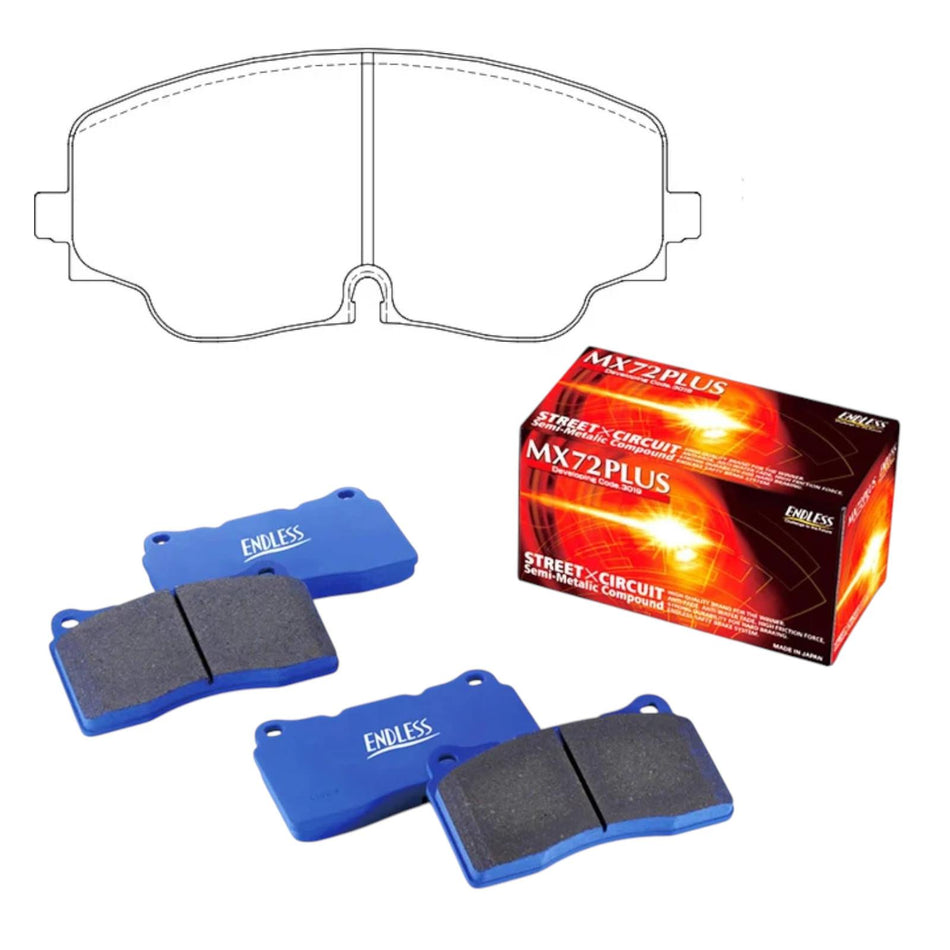 Audi S3 8Y/VW Golf MK8 R Inc Clubsport GTI Endless MX72 PLUS Front Brake Pads