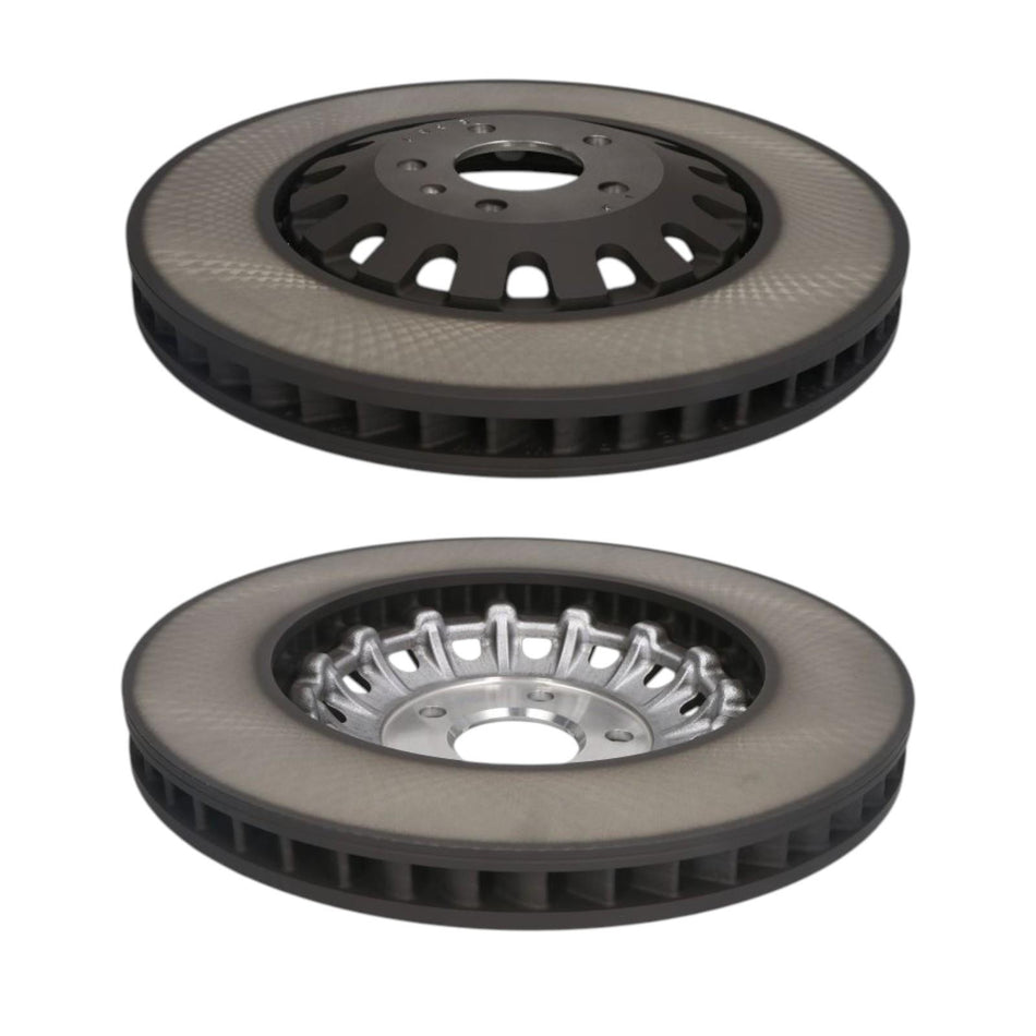 SHW Performance Pair 399mm Front Brake Discs X2 for Audi A6 A7 A8 Q7 Q8 4A2 4A5