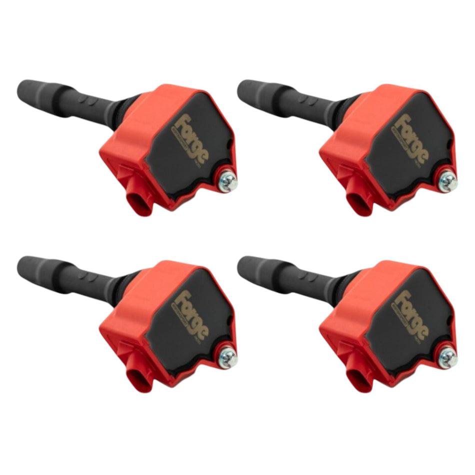 Forge Motorsport Red Ignition Coils Pack x4 For BMW Mini M135i M235i 120i 220I Cooper S B48
