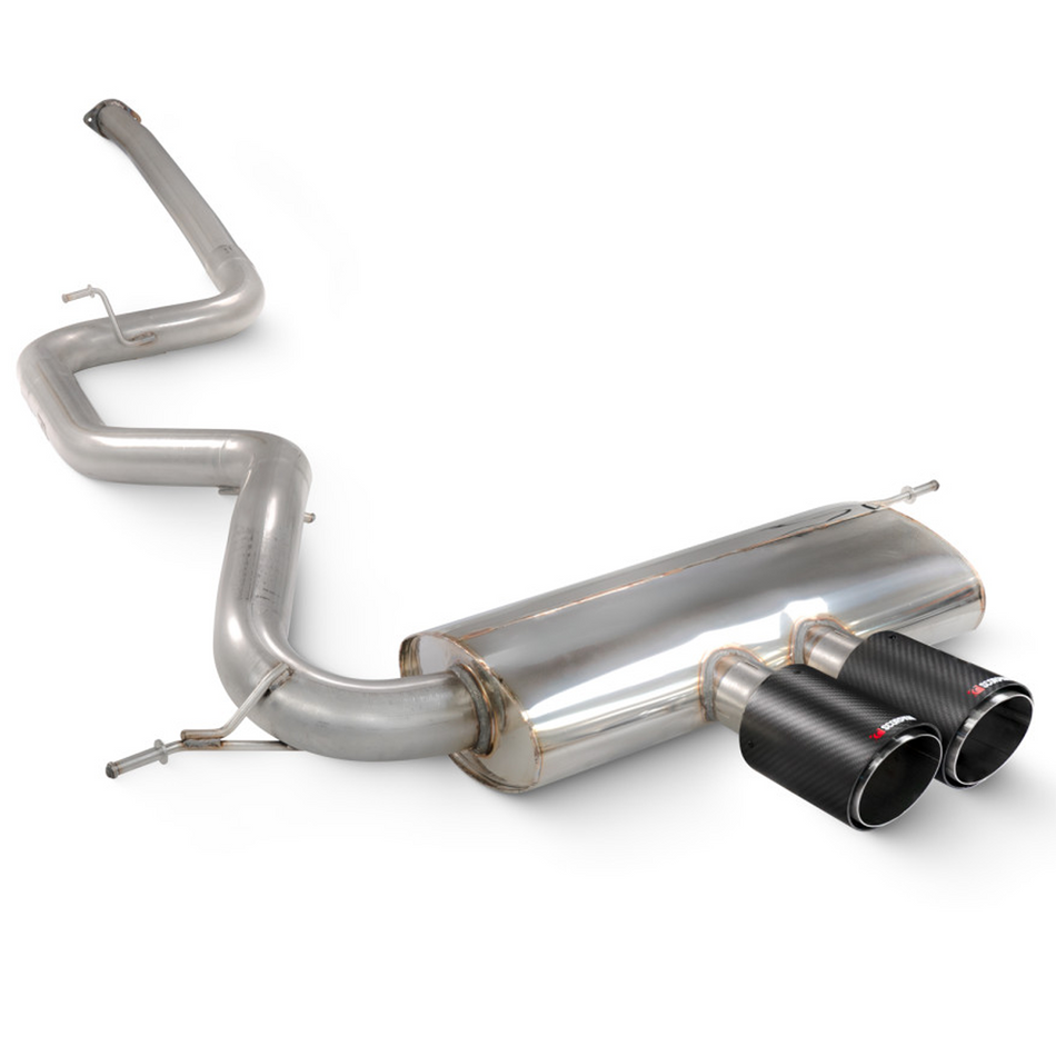 Scorpion 3" Non-res cat-back Exhaust + Carbon Tips Ford Focus ST 250 MK3 Hatch