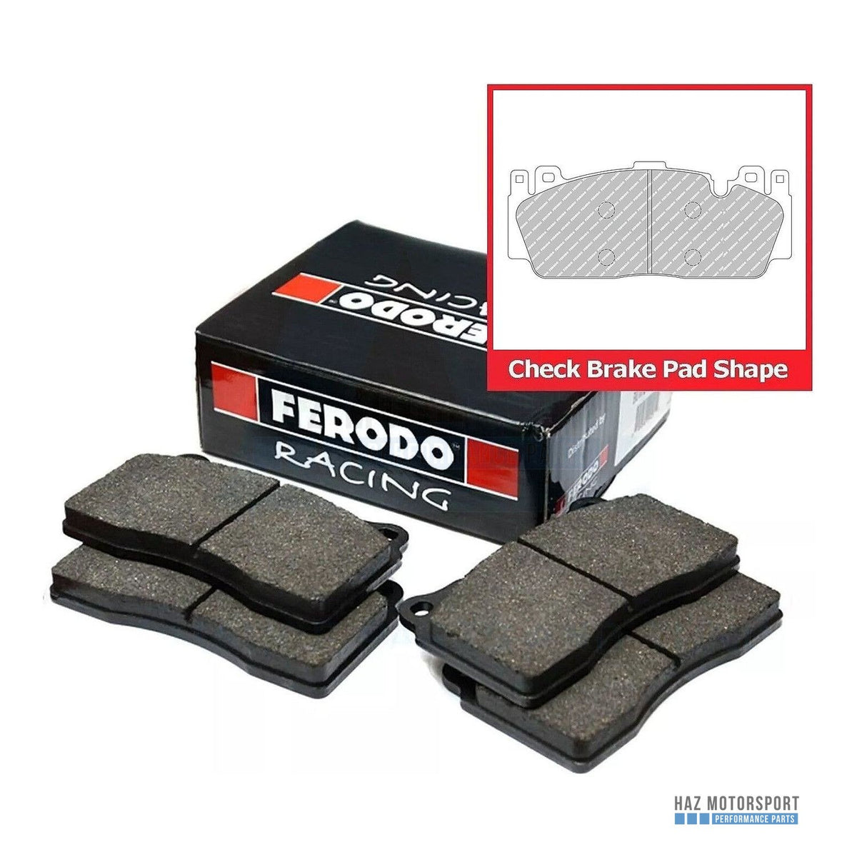 Ferodo Racing DS2500 Front Brake Pads - BMW 2NH Caliper - M2 F87 (inc. Competition & CS), M5 F10, M6 F06 F12 F13