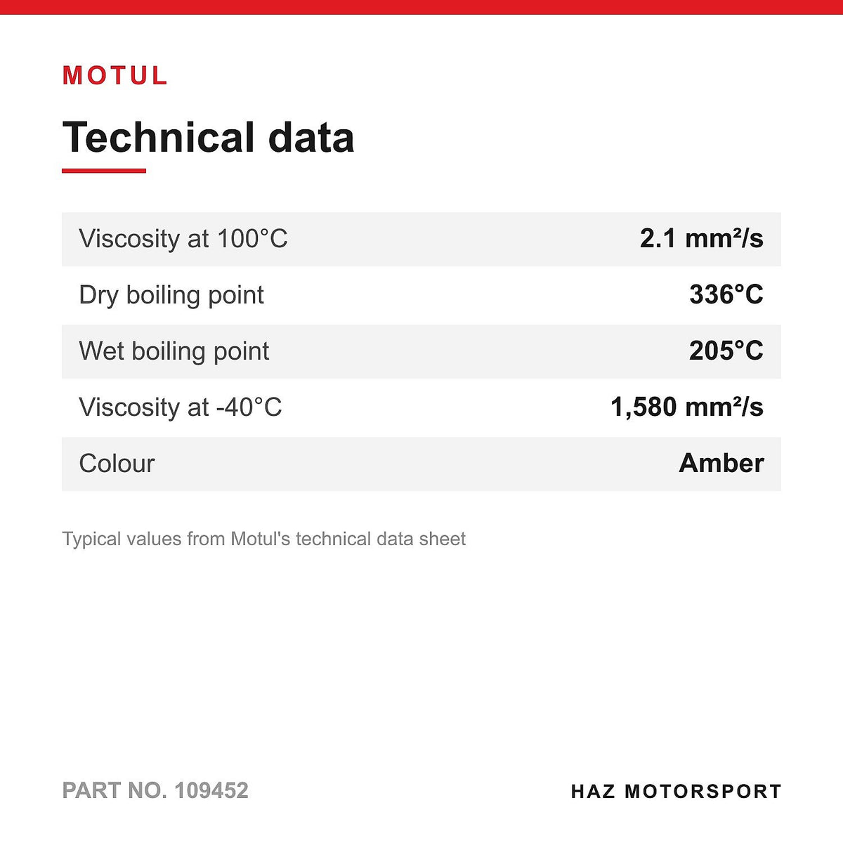 MOTUL RBF 700 Factory Line Racing Brake Fluid DOT 4 500ml 336C Boiling Point