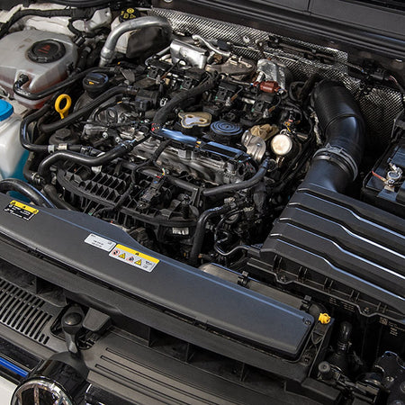 Forge carbon engine cover fitted