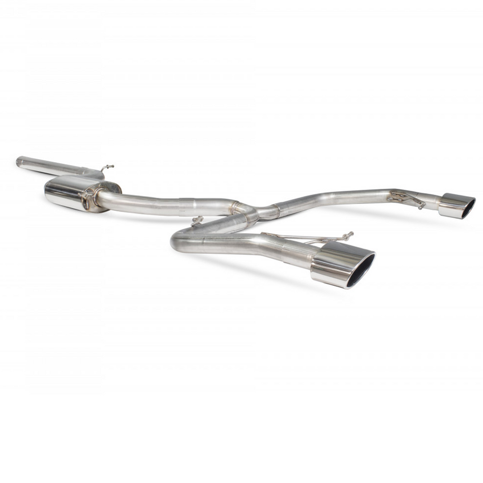 Seat 15-17 Scorpion 3" Non-Res Cat-Back Exhaust System S/S Polished Evo Tip