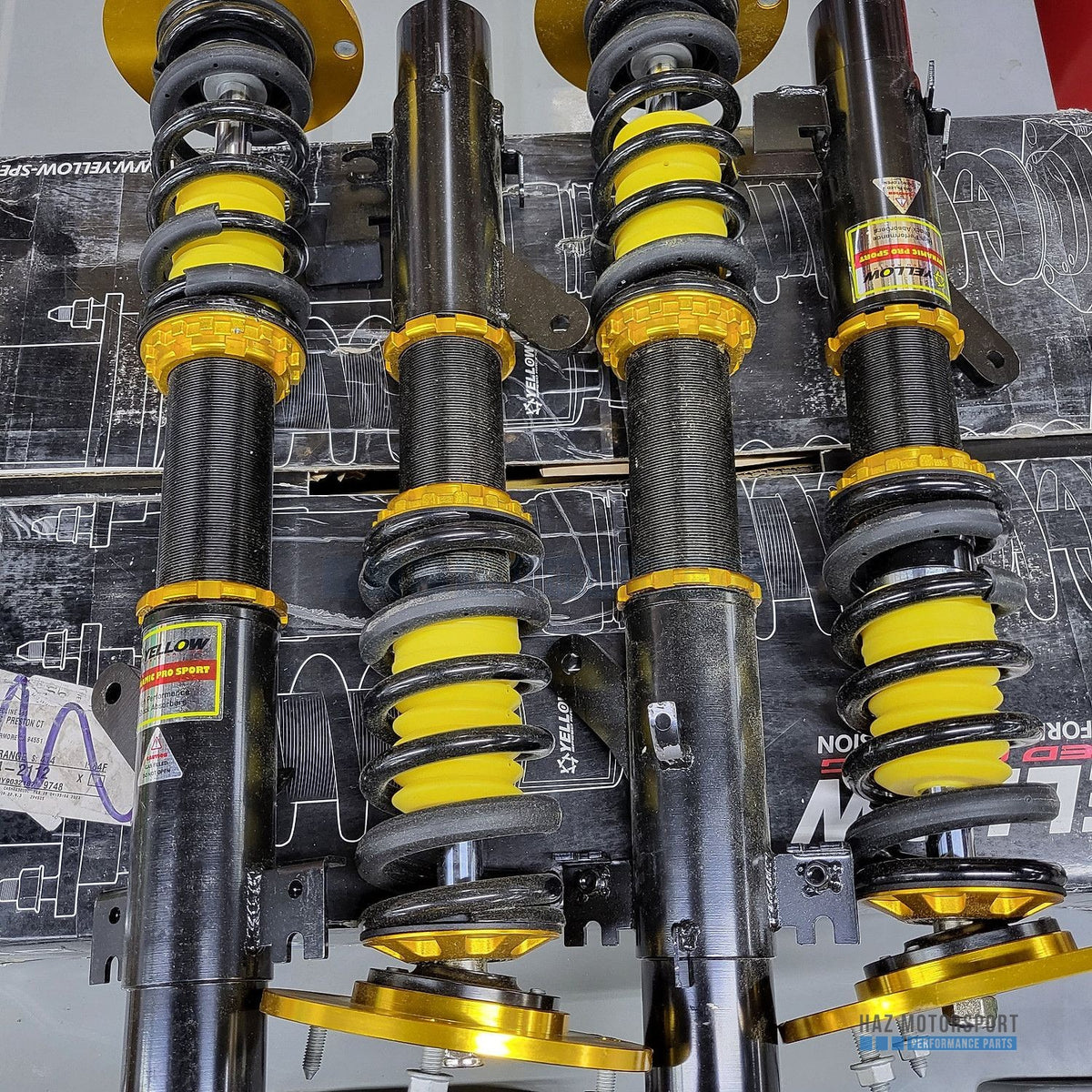YSR Dynamic Pro Sport Coilovers - for Land Rover Range Rover Evoque L538 11-18 SUV (YS01-LD-DPS001)