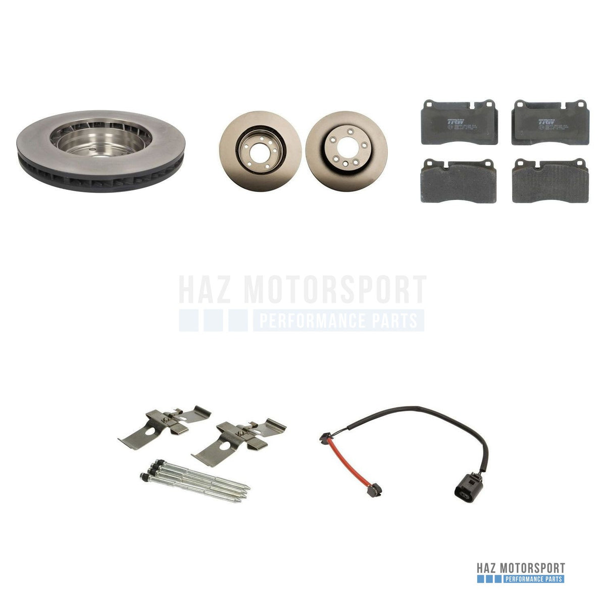 VW Touareg 7L 7P Front Brake Discs & Pads Kit - TRW 330mm
