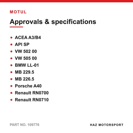 5L MOTUL 8100 X-CESS GEN2 5W-40 Engine Oil VW 502 00 505 00 BMW LL-01 MB 229.5
