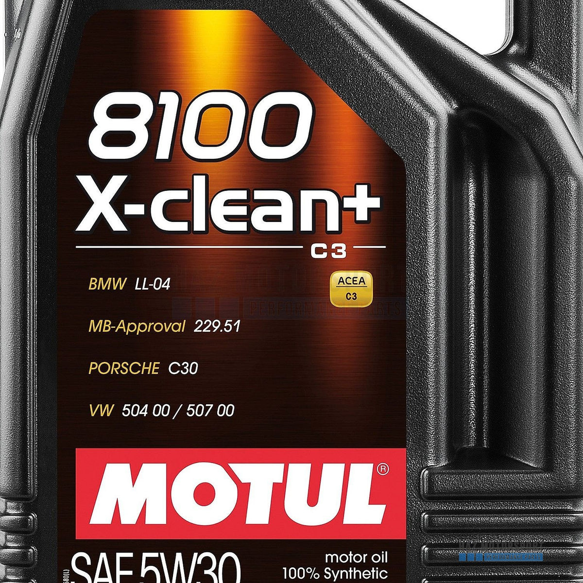 5L MOTUL 8100 X-CLEAN+ 5W-30 Engine Oil VW 504 00 507 00 BMW LL-04 MB 229.51