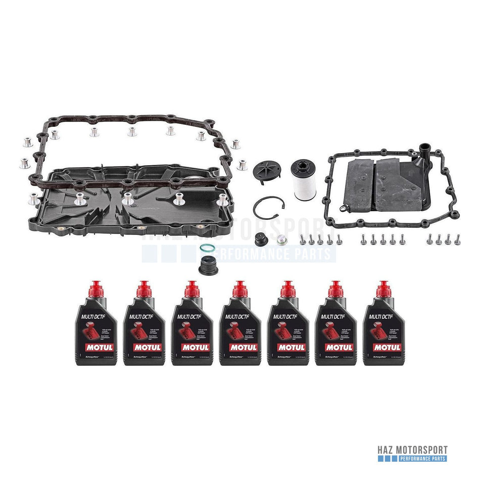 BMW M2 M3 M4 M5 M6 135i 335i Z4 7-Speed DCT Gearbox Service Kit (7L Motul Multi DCTF, New Sump + Both Filters)