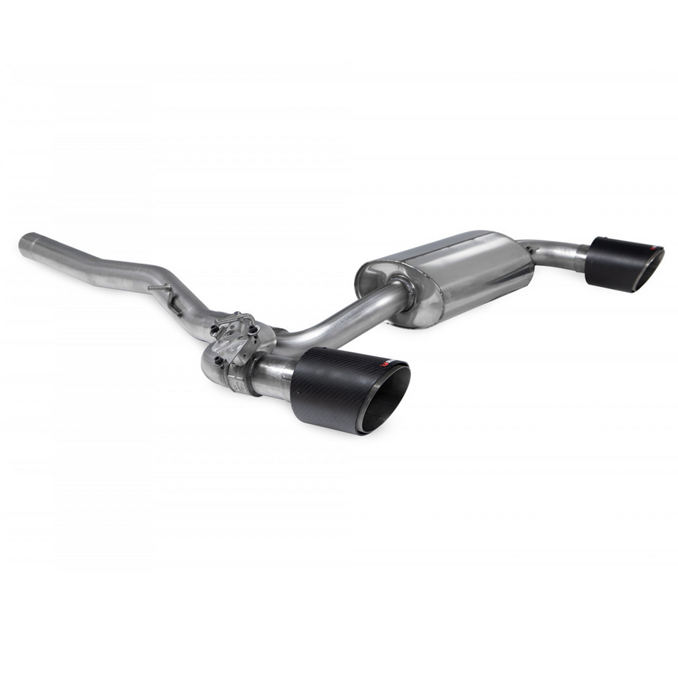 Scorpion 2.75" GPF-Back Valved Exhaust system + Carbon Tips BMW M135i F40 GPF