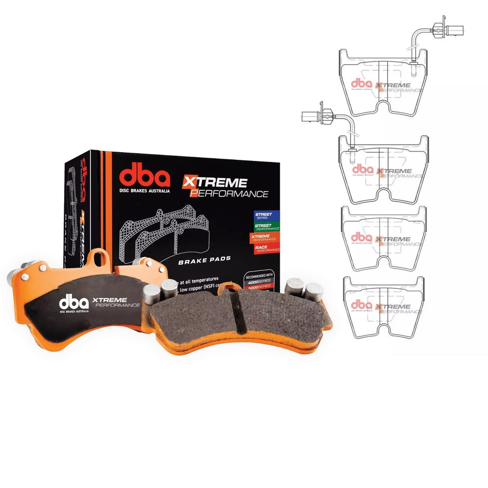 DBA Xtreme Front Brake Pads Audi RS4 B8 R8 4.2 V8 Gen1 Gen2 5.2 V10 Gallardo RS6