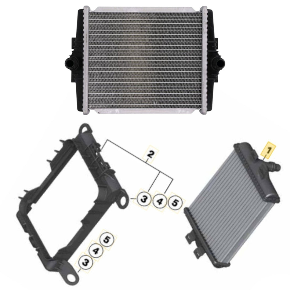 For BMW M140i 240i B58 M2 N55 KOYORAD Small External Auxiliary Radiator PL423675