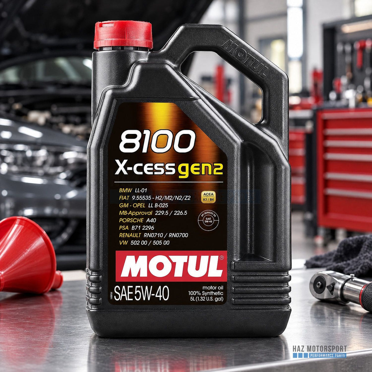 5L MOTUL 8100 X-CESS GEN2 5W-40 Engine Oil VW 502 00 505 00 BMW LL-01 MB 229.5