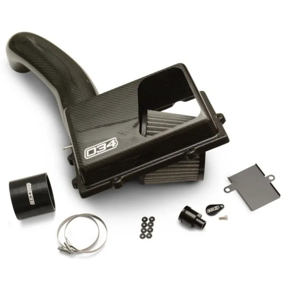 034 Motorsport X34 Carbon Fiber Open-Top Cold Air Intake Kit Audi/VW 2.0T Gen3