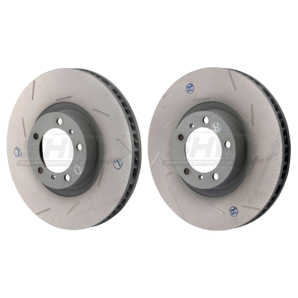SHW Front Grooved Brake Discs 360mm X2 For Porsche Panamera 3.0D 3.0S 4S GTS 970