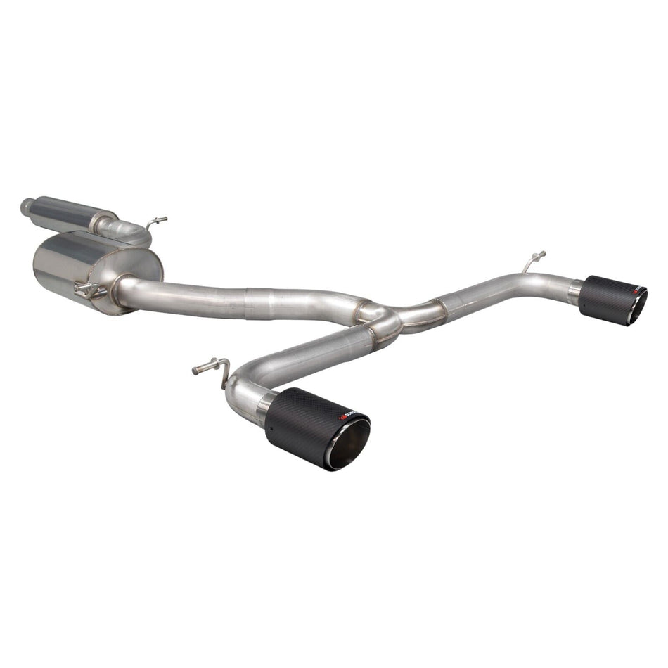 Scorpion Resonated GPF-back Exhaust Carbon Tips VW Golf MK7.5 GTI PP / TCR OPF