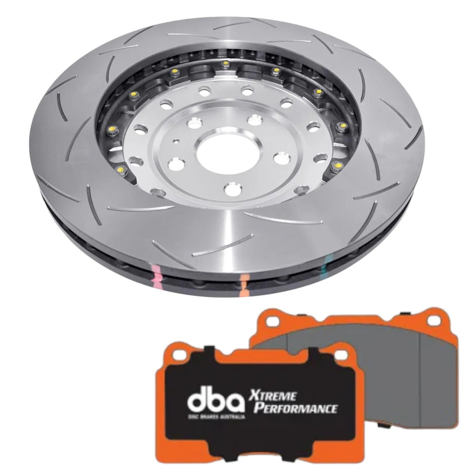 DBA 5000 T3 Slotted Front Brake Disc & Brake Pads R60/ECE Audi RS3 8V Saloon 17-