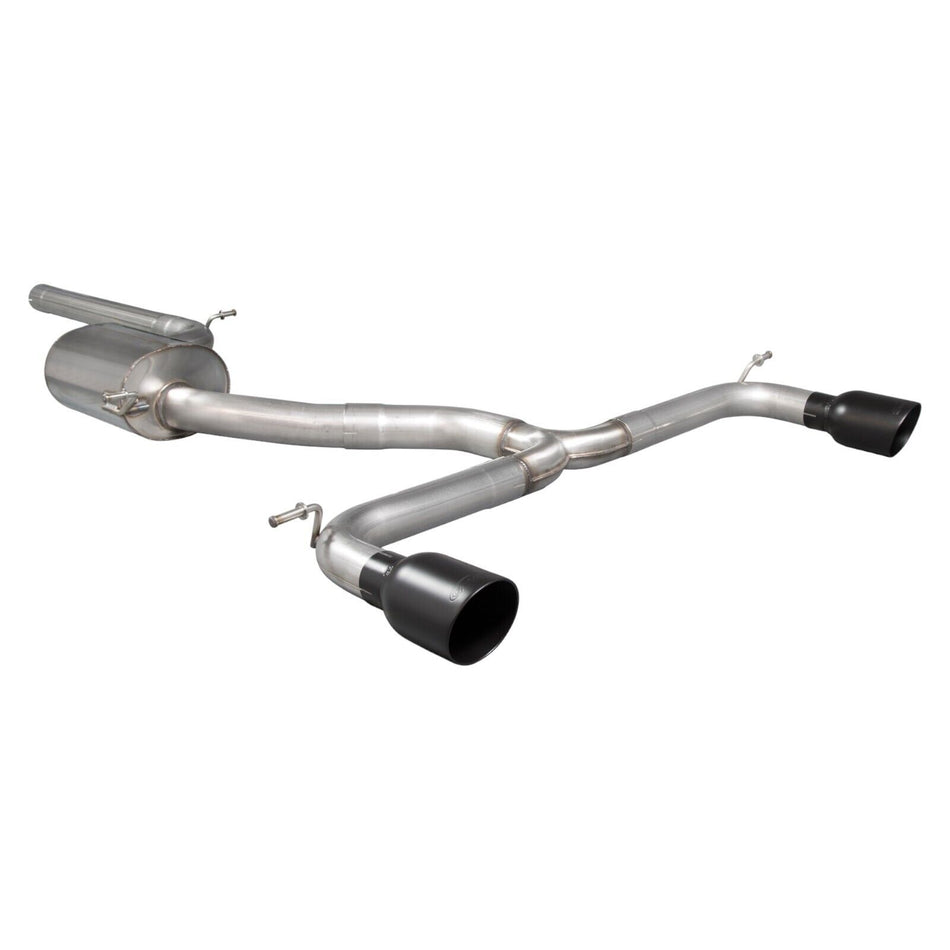 Scorpion 3" Non-res cat-back exhaust Black Tips VW Golf MK7.5 GTI Non-OPF