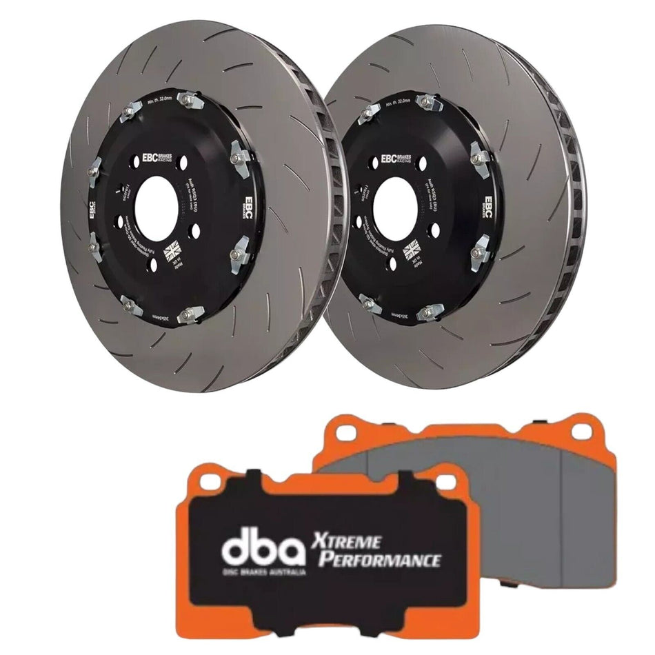 Audi RSQ3 8U Inc Performance Front EBC 2pc Racing Brake Discs & DBA Xtreme Pads