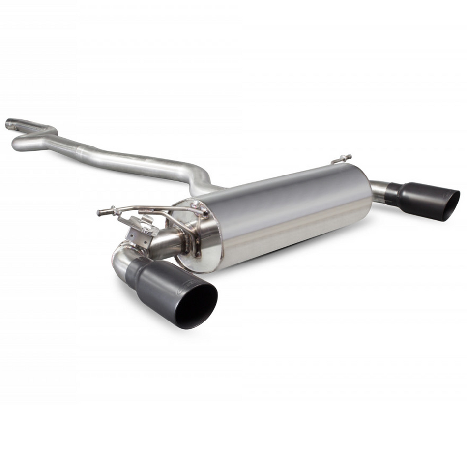 Scorpion Non-Res cat-back Exhaust system + Black Tips BMW M140i F20 F21 Non-Opf