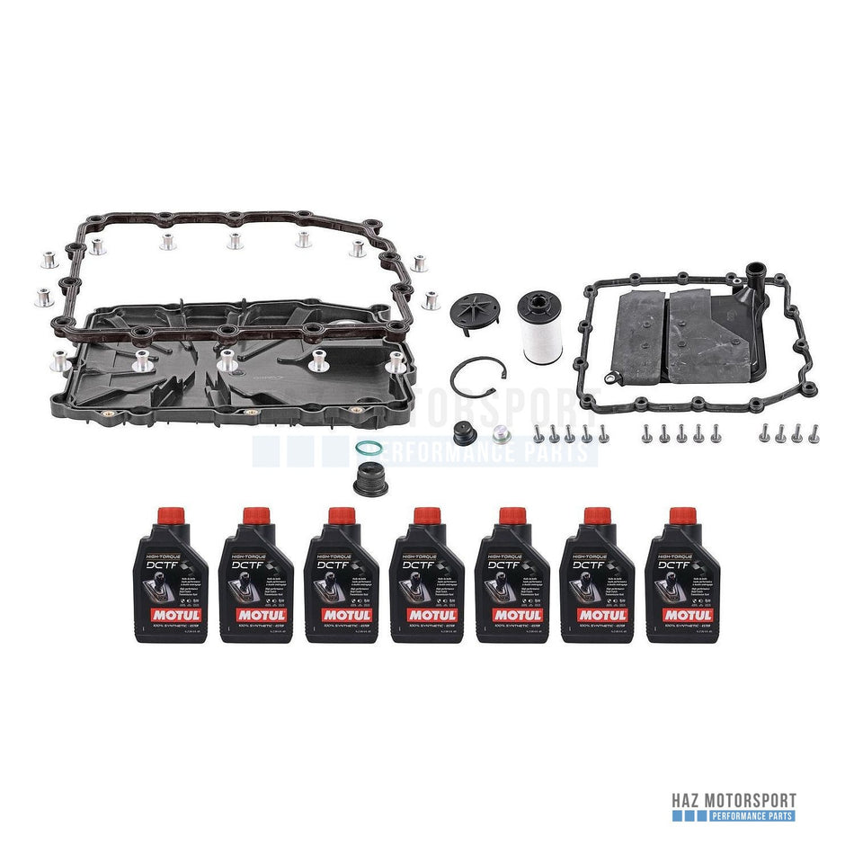 BMW M2 M3 M4 M5 M6 Tuned DCT Gearbox Service Kit (7L Motul High-Torque Ester, New Sump + Both Filters)