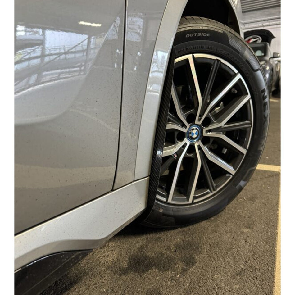 AP Design Gloss Carbon Front Mud Flap/Arch Guards Kit For BMW X1 iX1 U11/U12