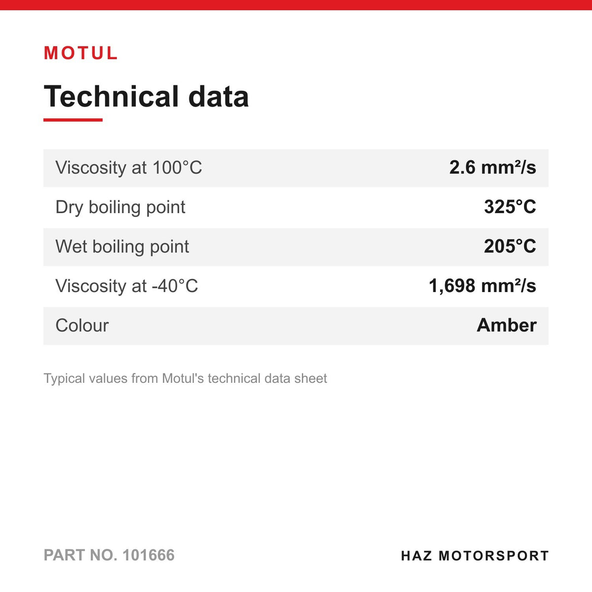 MOTUL RBF660 Brake Fluid (500ml bottle)