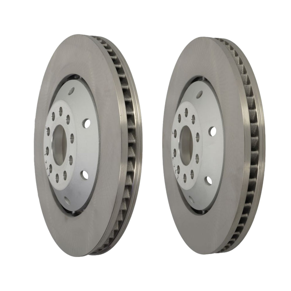 SHW Front Smooth Brake Discs 365x34mm X2 For Audi RS6 / RS6 Plus C5 4B2 4B5